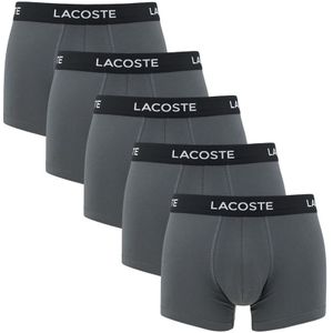 Lacoste - 5-pack boxershorts basic grijs - Heren