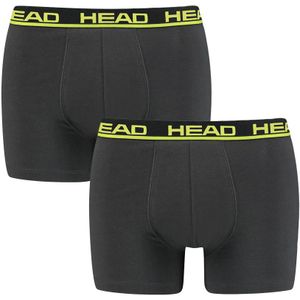 HEAD - 2-pack boxershorts basic II grijs - Heren