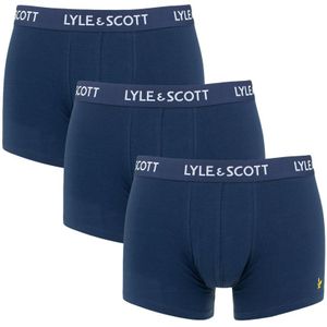 Lyle & Scott - 3-pack boxershorts barclay blauw - Heren