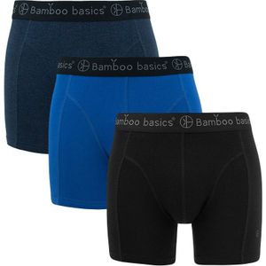 Bamboo Basics boxershorts - Rico 3-pack zwart &amp; blauw - Heren