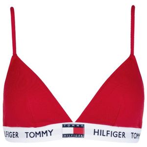 Tommy Hilfiger - Padded triangle bralette flag logo rood - Dames