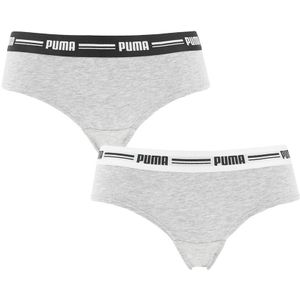 PUMA boxershorts - Everyday 2-pack cotton modal brazilians grijs - Dames