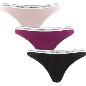 Calvin Klein - 3-pack strings modern logo multi II - Dames