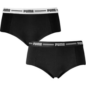 PUMA - 2-pack cotton modal mini boxershorts zwart - Dames