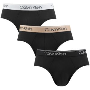 Calvin Klein boxershorts - 3-pack microfiber herenslips combi zwart - Heren