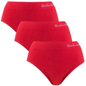 Bamboo Basics boxershorts - 3-pack slips belle rood - Dames