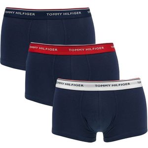 Tommy Hilfiger boxershorts - 3-pack lowrise trunk blauw - Heren