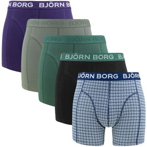 Björn Borg - Cotton stretch 5-pack boxershorts basic print multi IV - Heren