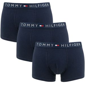 Tommy Hilfiger - The original 3-pack boxershort trunks basic blauw - Heren