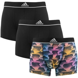 Adidas - 3-pack microfiber boxershorts active flex basic print multi - Heren