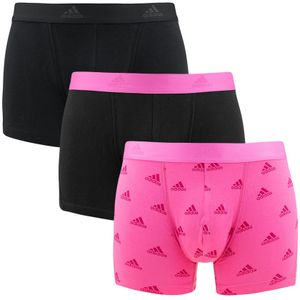 Adidas - 3-pack boxershorts active flex logo roze & zwart - Heren