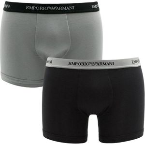 Emporio Armani - 2-pack boxershorts zwart & grijs - Heren