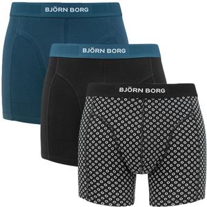 Björn Borg - Premium cotton stretch 3-pack boxershorts basic dots multi - Heren