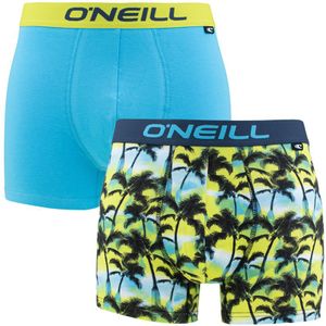 O&#039;Neill - 2-pack boxershorts palm trees & plain multi - Heren