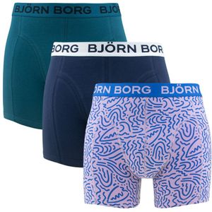 Björn Borg - Cotton stretch 3-pack boxershorts basics print multi - Heren