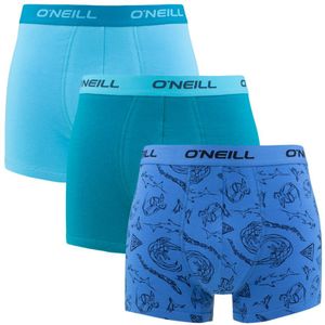 O&#039;Neill - 3-pack boxershorts beach & plain blauw - Heren