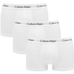 Calvin Klein - 3-pack lowrise boxershort trunks wit - Heren