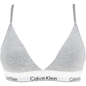 Calvin Klein - Lightly lined triangle bralette grijs - Dames
