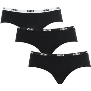 PUMA boxershorts - 3-pack hipsters basic zwart - Dames