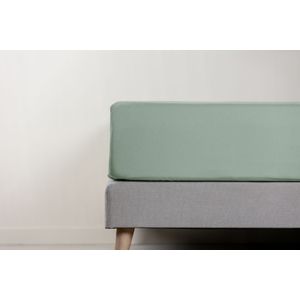 NL BL Emma Topper Cover Percale 160x200 Green