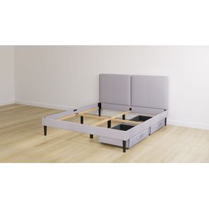 Emma Original Bed - 160x200 cm - Licht grijs - Klassiek Hoofdbord - 2 Lades