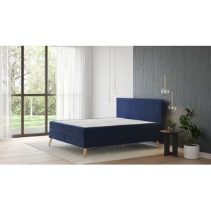 Emma Signature Boxspring Bed 180x210 - Indigo Blue