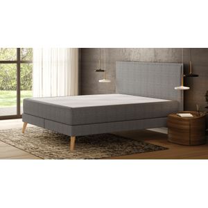 Emma Signature Boxspring Bed 140x200 - Donkergrijs