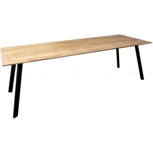 Rechthoekige eettafel Berlin Bruin - 220 cm