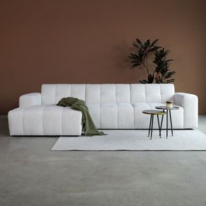 Bank Wave - Beige chaise longue links