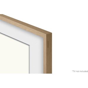Verwisselbare lijst 65 inch The Frame Modern - Teakhout look (2023/2022/2021)