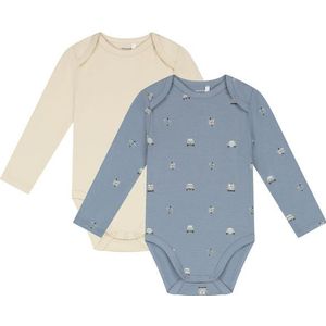 Prénatal romper retro auto 2 stuks