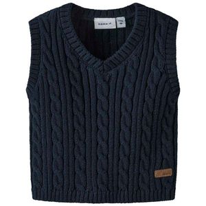 Biologisch Katoen - Gebreid Gilet - Mouwloos - V-hals - Regular Fit