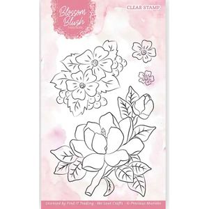 PM blossom blush clear stamps magnolia