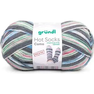 Hot Socks - Como - Sokkengaren - Blauw Grijs - 100g