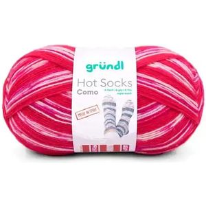 Hot socks - Como - Sokkengaren - Rood - 100g