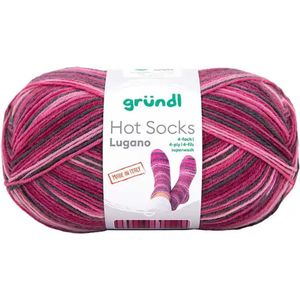 Hot socks Lugano 4-kleur Roze