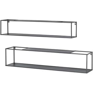 Wandregale  2er-Set  Arki ¦ schwarz Regale > Wandregale - Sconto