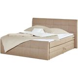 Boxspringbett  Sacramento ¦ beige ¦ Maße (cm): B: 200 H: 110 Betten > Boxspringbetten - Sconto