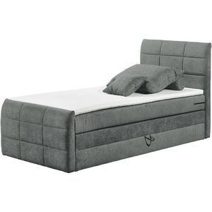 Boxspringbett  Kuba 3 ¦ grau ¦ Maße (cm): B: 103 H: 113 Betten > Boxspringbetten - Sconto