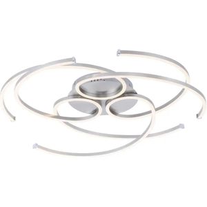 Paul Neuhaus LED Deckenleuchte  ¦ silber ¦ Maße (cm): B: 70 H: 10 T: 63.0 Lampen & Leuchten > Deckenlampen - Sconto