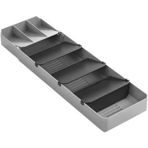 Besteck-Organizer  "Uni Fit" ¦ grau ¦ Kunststoff ¦ Maße (cm): B: 15 H: 6 Küchenzubehör > Besteckkästen & Geschirrabtropfer - Sconto