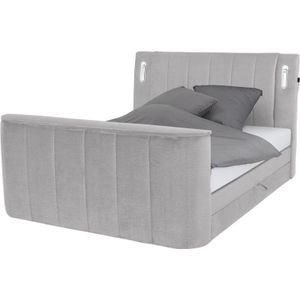 Boxspringbett  Houston 6 ¦ grau ¦ Maße (cm): B: 186 H: 126 Betten > Boxspringbetten - Sconto