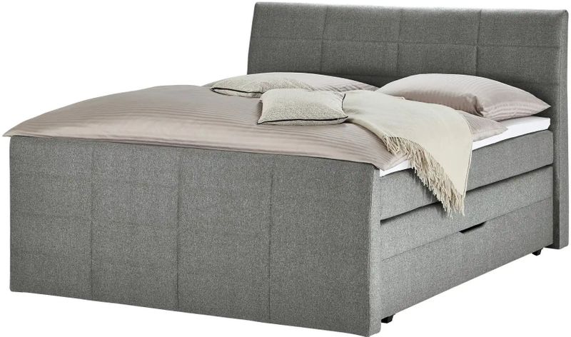 Boxspringbett  Bonny ¦ grau ¦ Maße (cm): B: 188 H: 124 Betten > Boxspringbetten - Sconto