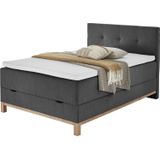 Boxspringbett  Catania ¦ grau ¦ Maße (cm): B: 122 H: 116 Betten > Boxspringbetten - Sconto