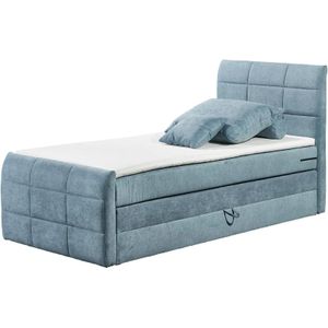 Boxspringbett  Kuba 3 ¦ blau ¦ Maße (cm): B: 103 H: 113 Betten > Boxspringbetten - Sconto