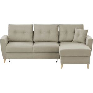 Ecksofa  Carla ¦ beige ¦ Maße (cm): B: 230 H: 93 T: 159.0 Sofas > Schlafsofas - Sconto