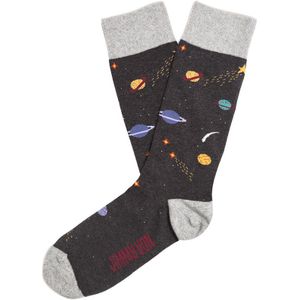 Jimmy Lion sokken galaxy grijs unisex