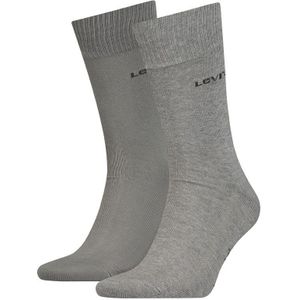 Levi&#039;s 2-pack sokken regular cut logo grijs heren