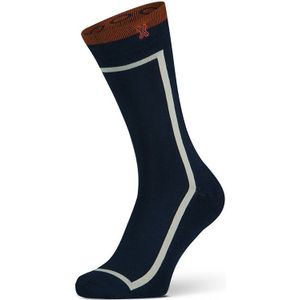 XPOOOS bamboe sokken essential graphics print blauw II heren