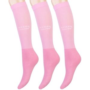 Stapp horse ultra fine 3-pack paardrijsokken roze unisex